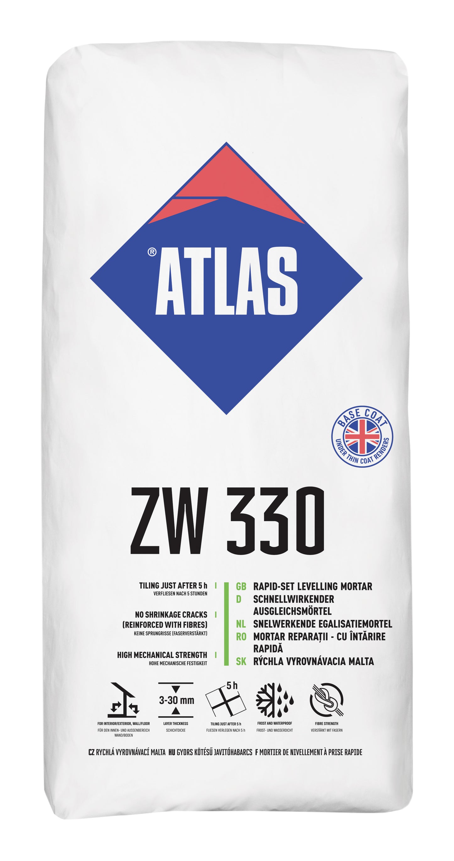 ATLAS ZW 330 Schnellhärtender Ausgleichsmörtel 25 kg