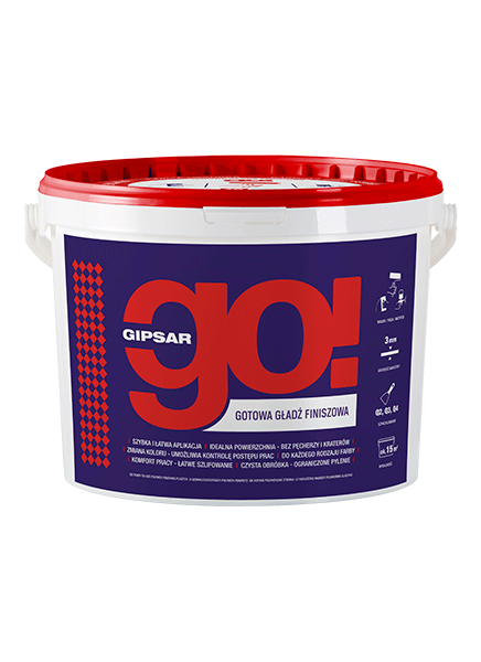 gebrauchsfertiger Oberputz GIPSAR GO! 18 kg