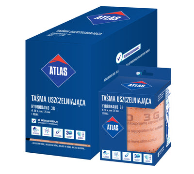 ATLAS HYDROBAND 3G Premium Dichtungsbänder und -ecken für den Innen- und Außenbereich drei zuverlässige Schichten frost-, feuchtigkeits- und UV-beständig
