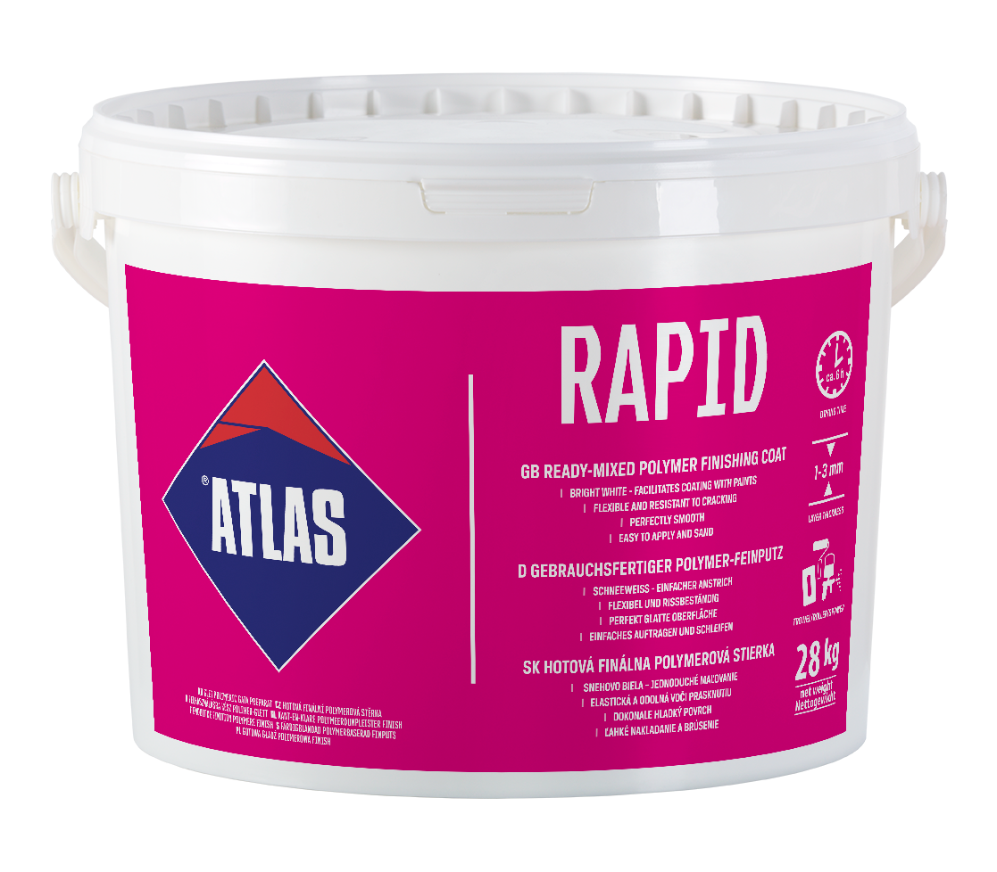 ATLAS RAPID Gebrauchsfertiger Polymer-Feinputz 25 kg