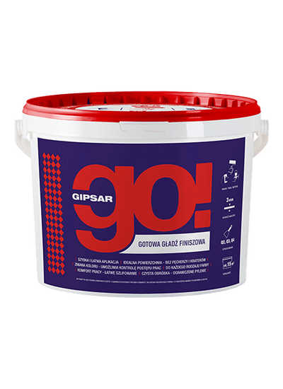 gebrauchsfertiger Oberputz GIPSAR GO! 18 kg