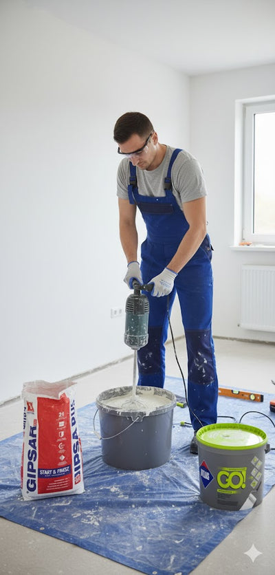 GIPSAR PLUS Oberputz für mehrschichtigen Auftrag - nach nur 1,5 Stunden 20 kg