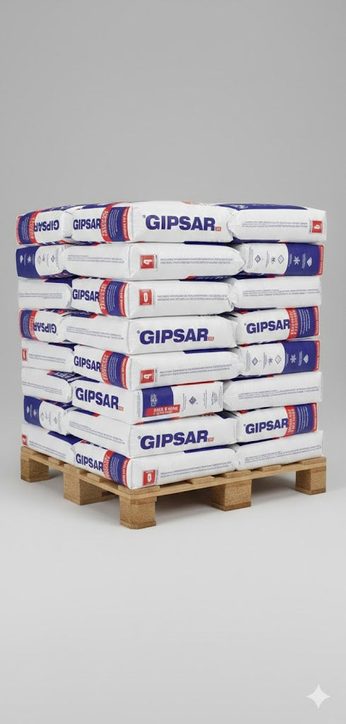 GIPSAR UNI - MIT POLYMEREN VERSTÄRKT weiße Spachtelmasse